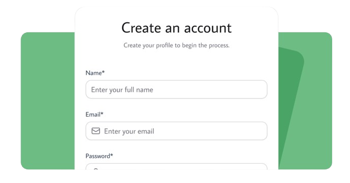 Create Account UI